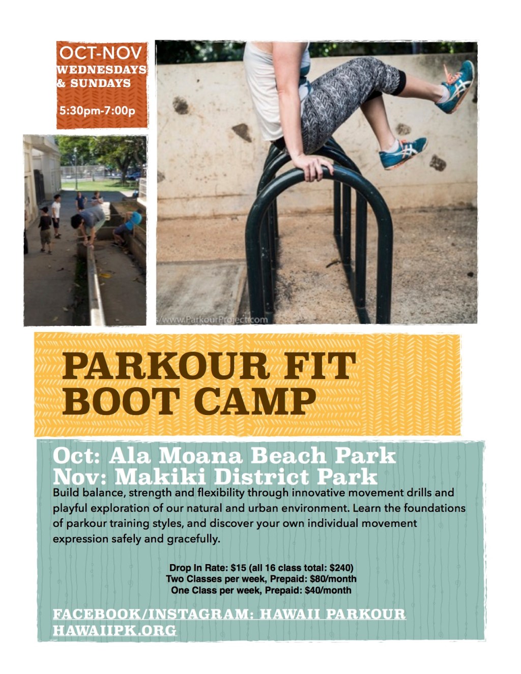 Parkour FIT Boot Camp – Oct/Nov&nbsp;2018