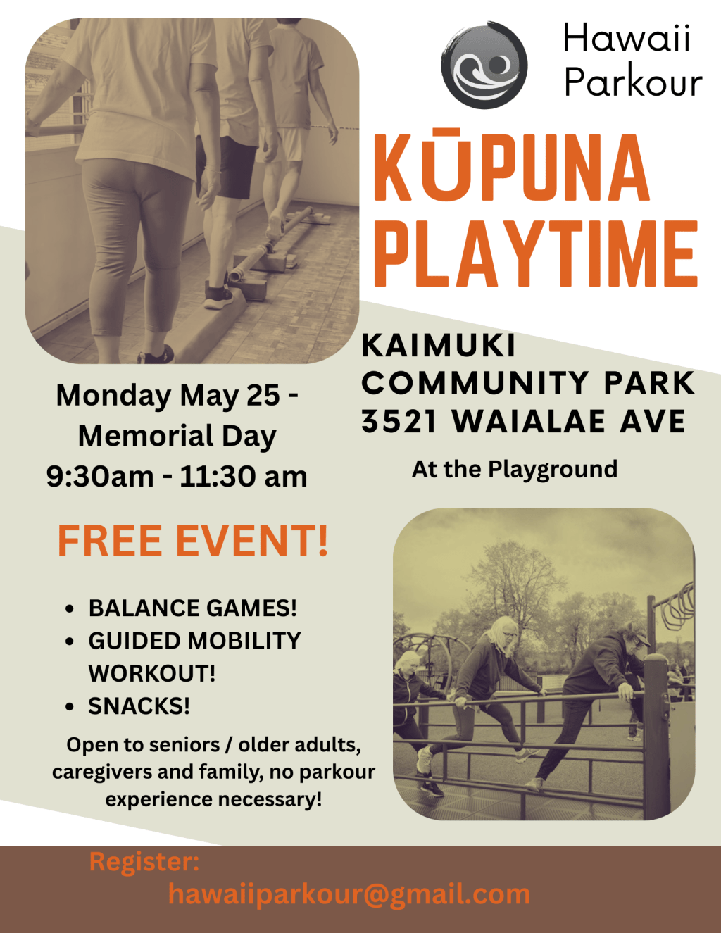 Kūpuna Playtime this Memorial&nbsp;Day!